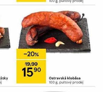 Tesco Ostravská klobása nabídka