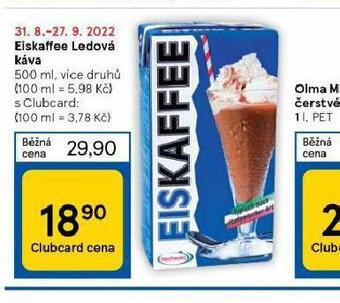 Tesco Eiskaffee ledová káva nabídka