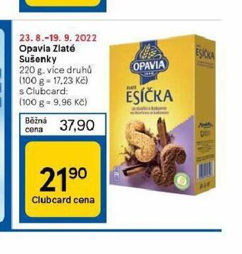 Tesco Opavia zlaté sušenky nabídka