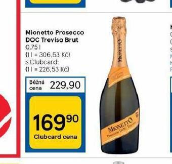 Tesco Mionetto prosecco doc treviso brut nabídka