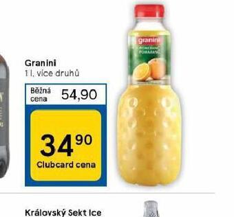 Tesco Granini nabídka