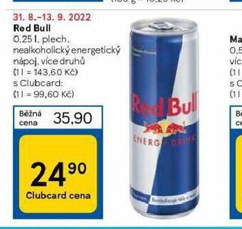 Tesco Red bull nabídka