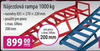 Nájezdová rampa 1000 kg