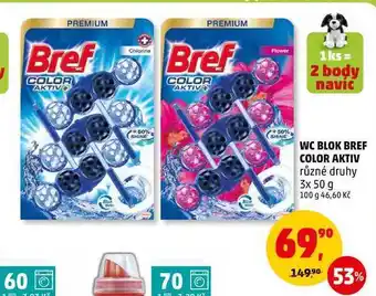 Penny Market Wc blok bref color aktiv, 3x 50 g nabídka