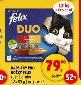 Penny Market Kapsičky pro kočky felix, 12x 85 g nabídka