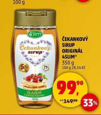 Čekankový sirup originál 4slim, 350 g