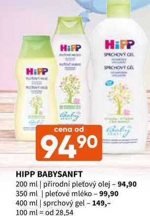 Terno Hipp babysanft 200 - 400 ml nabídka