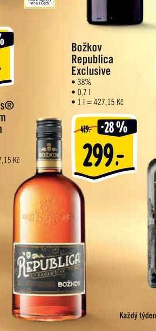 Albert Božkov republica exclusive 0,7 l nabídka