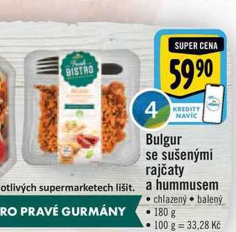 Albert Bulgur se sušenými rajčaty a hummusem 180 g nabídka