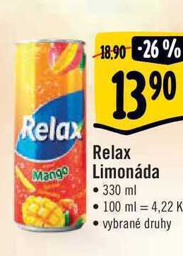 Albert Relax limonáda • 330 ml nabídka