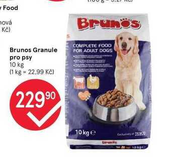 Tesco Brunos granule pro psy 10 kg nabídka