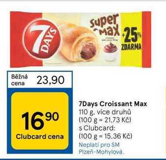 Tesco 7days croissant max 110 g nabídka