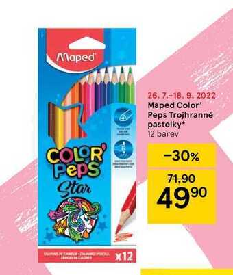 Tesco Maped color' peps trojhranné pastelky* 12 barev nabídka