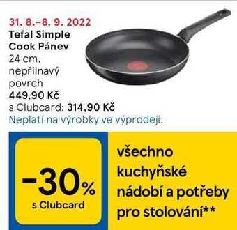 Tesco Tefal simple cook pánev 24 cm nabídka