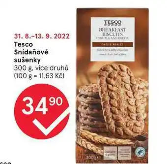Tesco Tesco snídaňové sušenky 300 g nabídka