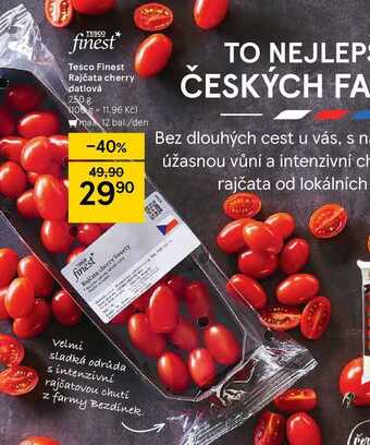 Tesco Tesco finest rajčata cherry datlová 250 g nabídka