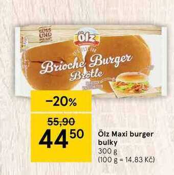 Tesco Ölz maxi burger bulky 300 g nabídka