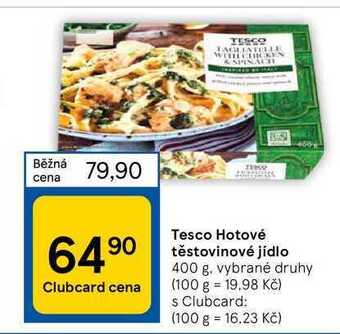 Tesco hotové těstovinové jídlo 400 g
