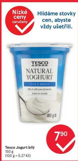 Tesco Tesco jogurt bílý 150 g nabídka