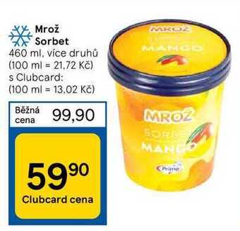 Tesco Mrož sorbet 460 ml nabídka