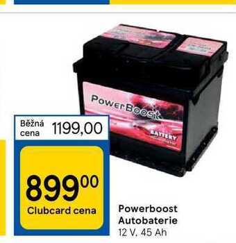 Tesco Powerboost autobaterie 12 v. 45 ah nabídka