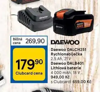 Tesco Daewoo dalch251 rychlonabíječka nabídka