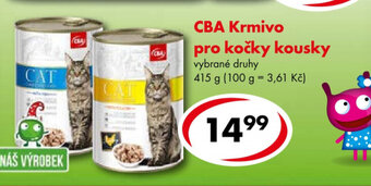 CBA CBA Krmivo pro kočky kousky 415 g nabídka