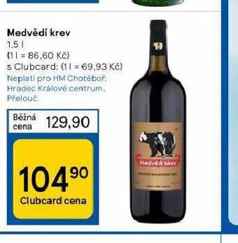 Tesco Medvědí krev nabídka