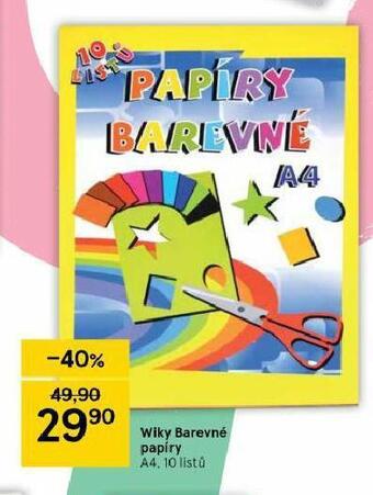 Wiky barevné papíry
