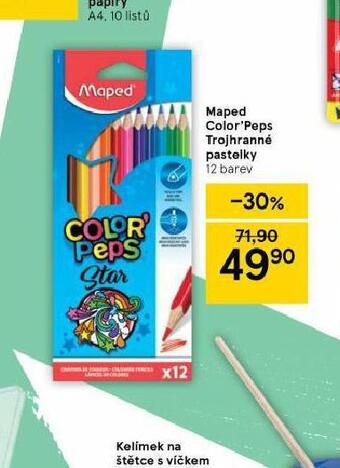 Tesco Maped color´peps trojhranné pastelky nabídka