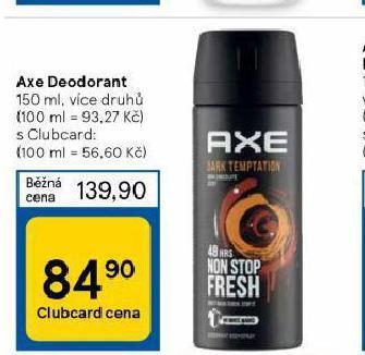 Tesco Axe deodorant nabídka