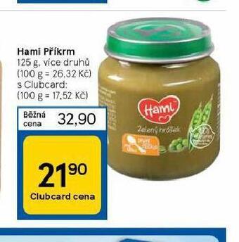 Tesco Hami příkrm nabídka