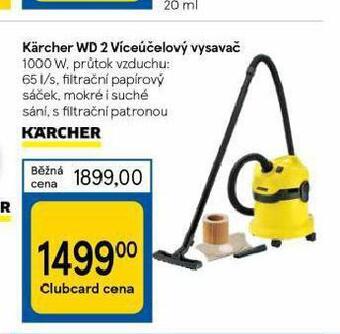 Tesco Kärcher víceúčelový vysavač nabídka