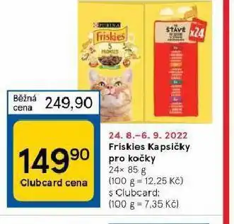 Tesco Friskies kapsička pro kočky nabídka