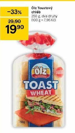 Tesco Ölz toustový chléb nabídka