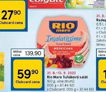 Tesco Rio mare tuňákový salát nabídka