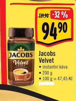 Jip Jacobs velvet instantní káva nabídka