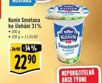Jip Kunín smetana ke šlehání 31% nabídka