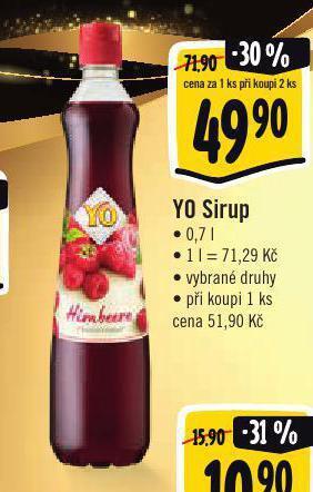 Jip Yo sirup nabídka