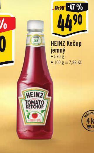 Jip Heinz kečup jemný nabídka
