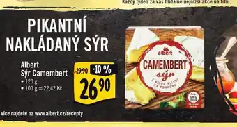 Jip Albert sýr camembert nabídka