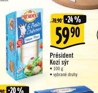 Jip Président kozí sýr nabídka