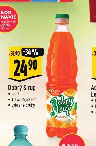 Jip Dobrý sirup nabídka