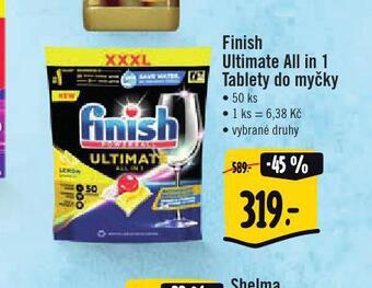 Jip Finish ultimate all in 1 tablety do myčky nabídka