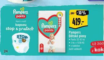 Jip Pampers dětské plenky nabídka