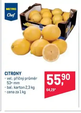 Makro Metro Chef Citrony 1 kg nabídka