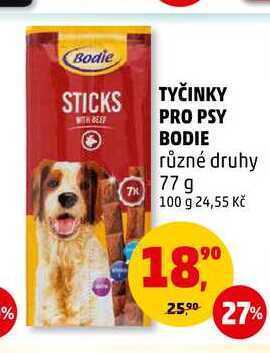 Penny Market Tyčinky pro psy bodie, 77 g nabídka
