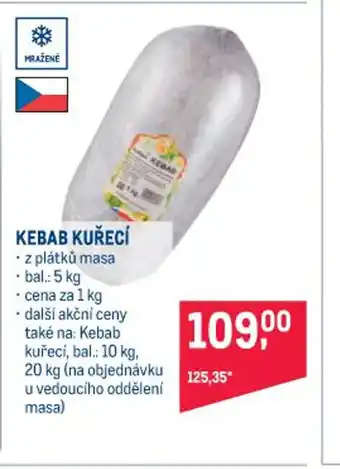 Makro Kebab Kuřecí 1 kg nabídka