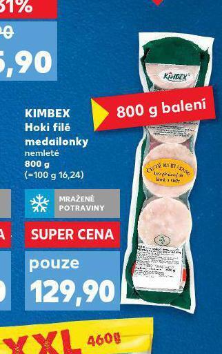 Kaufland Kimbex hoki filé medailonky nabídka
