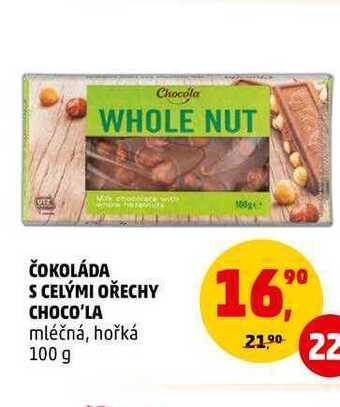 Penny Market Čokoláda s celými ořechy choco'la, 100 g nabídka